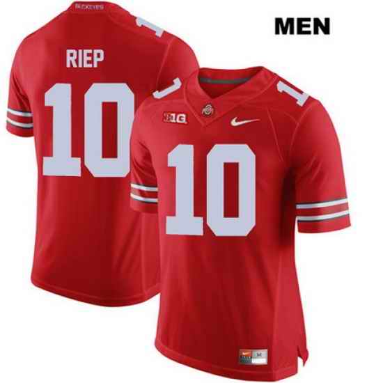 Amir Riep Ohio State Buckeyes Authentic Mens Nike  10 Stitched Red College Football Jersey Jersey